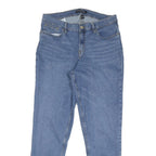 CALVIN KLEIN JEANS Womens Regular Blue Denim Light W32 L28 Zip Closure