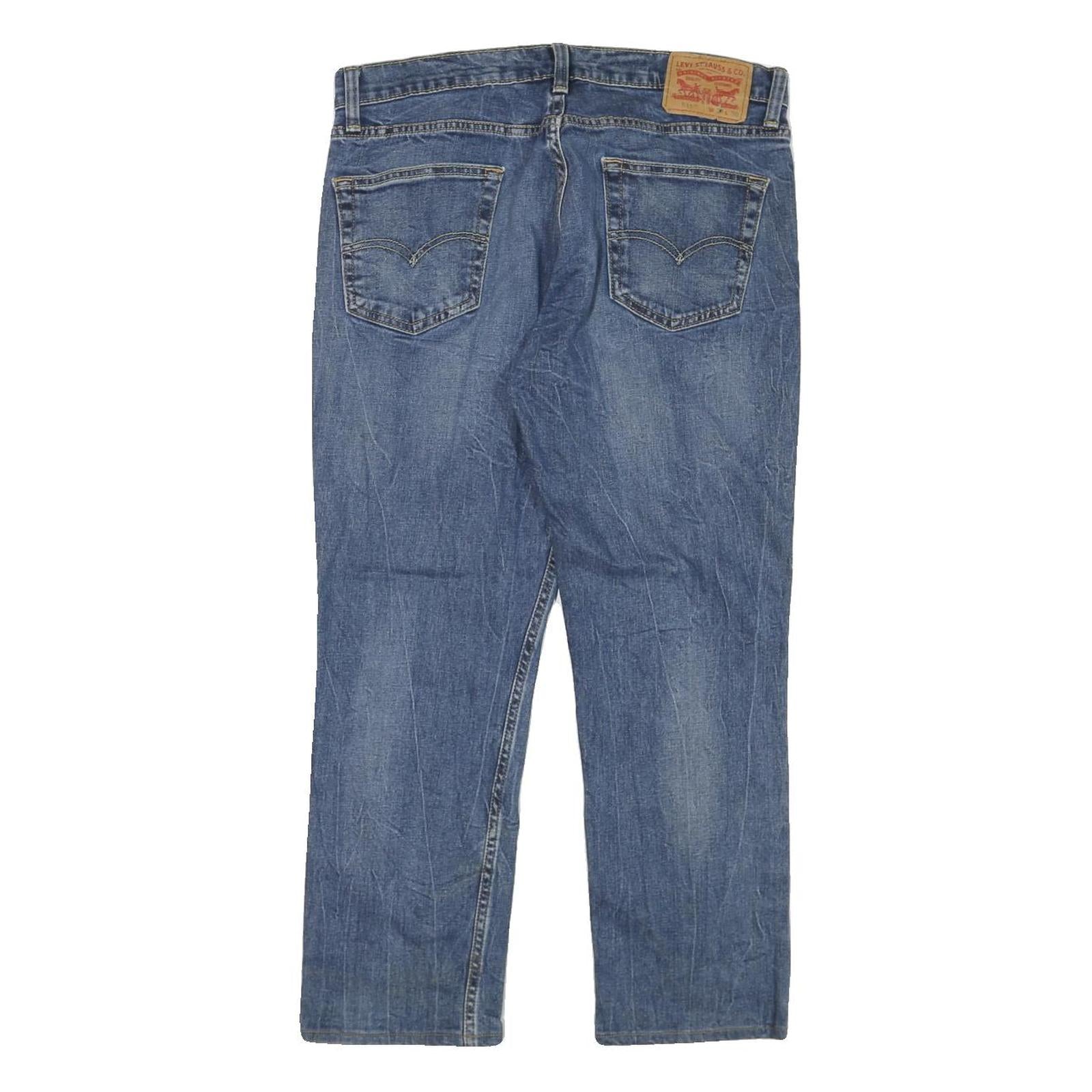 LEVI'S Mens Jeans Blue Regular Straight Denim Medium W32 L26 Classic Fit Zip