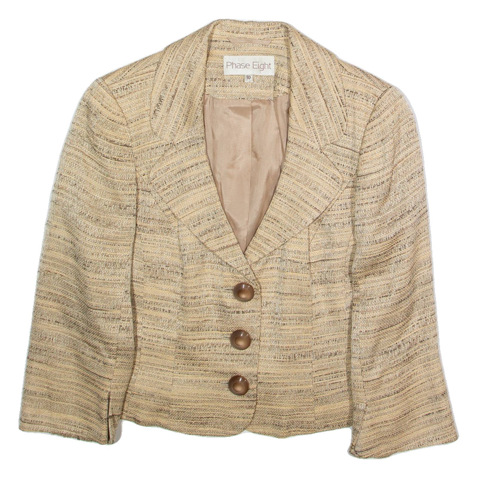 PHASE EIGHT Womens Blazer Jacket Beige S