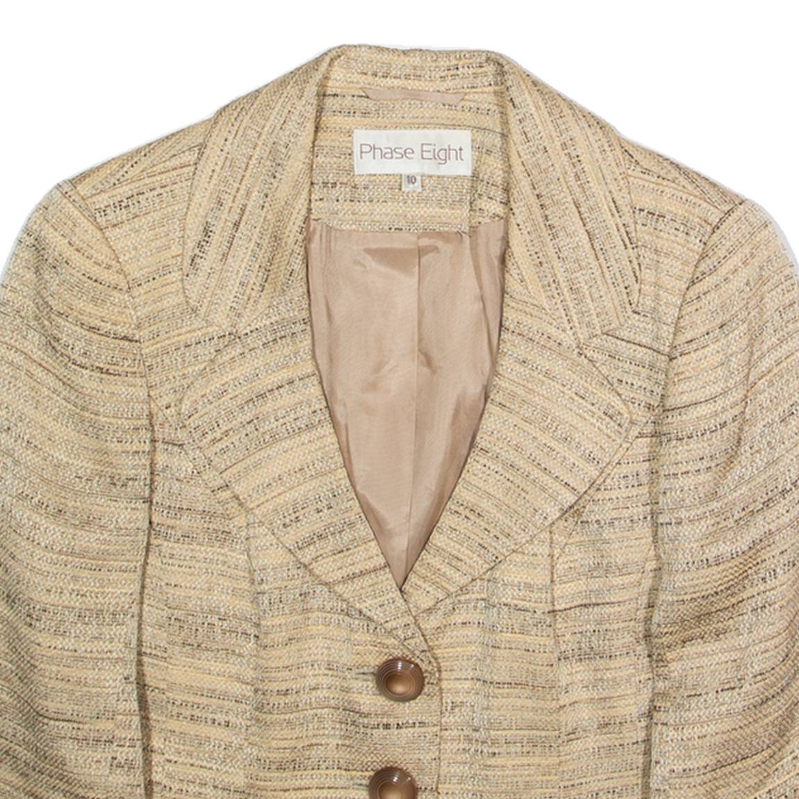 PHASE EIGHT Womens Blazer Jacket Beige S