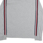 TOMMY HILFIGER Mens Grey Long Sleeve Crew Neck Logo Print T-Shirt M