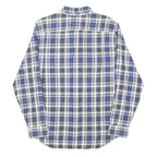 TOMMY HILFIGER Mens Blue & Grey Check Shirt XL Long Sleeve Button Down Cotton