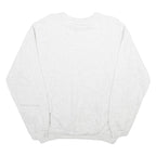 PUMA Mens White Crew Neck L Classic Cotton Sweatshirt Logo Pullover