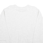 PUMA Mens White Crew Neck L Classic Cotton Sweatshirt Logo Pullover