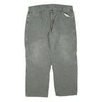 DICKIES Mens Grey Regular Fit Straight Cotton Blend Jeans W40 L28 Workwear