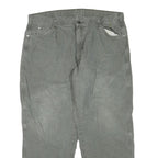 DICKIES Mens Grey Regular Fit Straight Cotton Blend Jeans W40 L28 Workwear