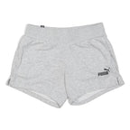 PUMA Womens Shorts Grey Casual S W28 Cotton Blend Comfortable Summer Wear