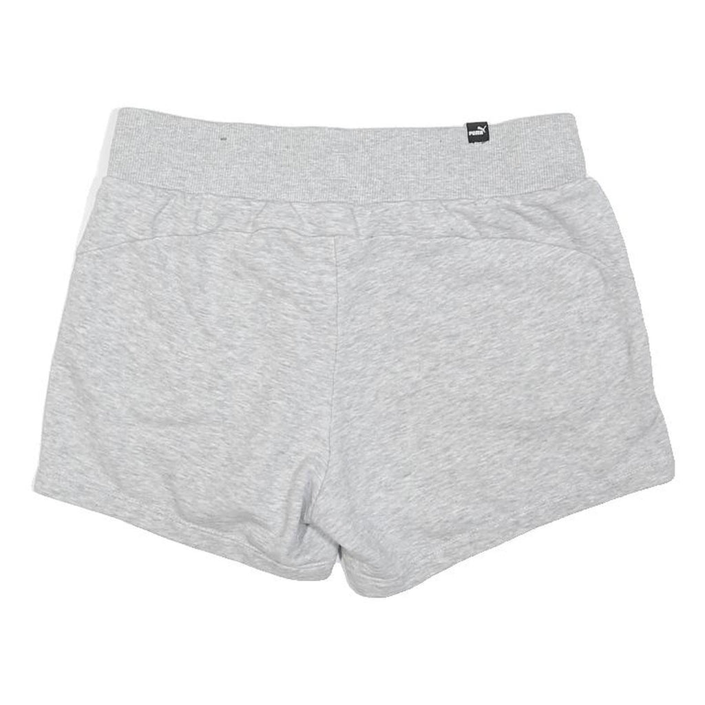 PUMA Womens Shorts Grey Casual S W28 Cotton Blend Comfortable Summer Wear