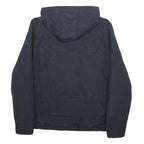 ORIGINAL PENGUIN Mens Navy Hooded Jacket L Polyamide Plain Zip Lightweight