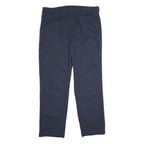 RED KAP Mens Polyester Blend Navy Regular Fit Straight Leg Trousers W38 L32
