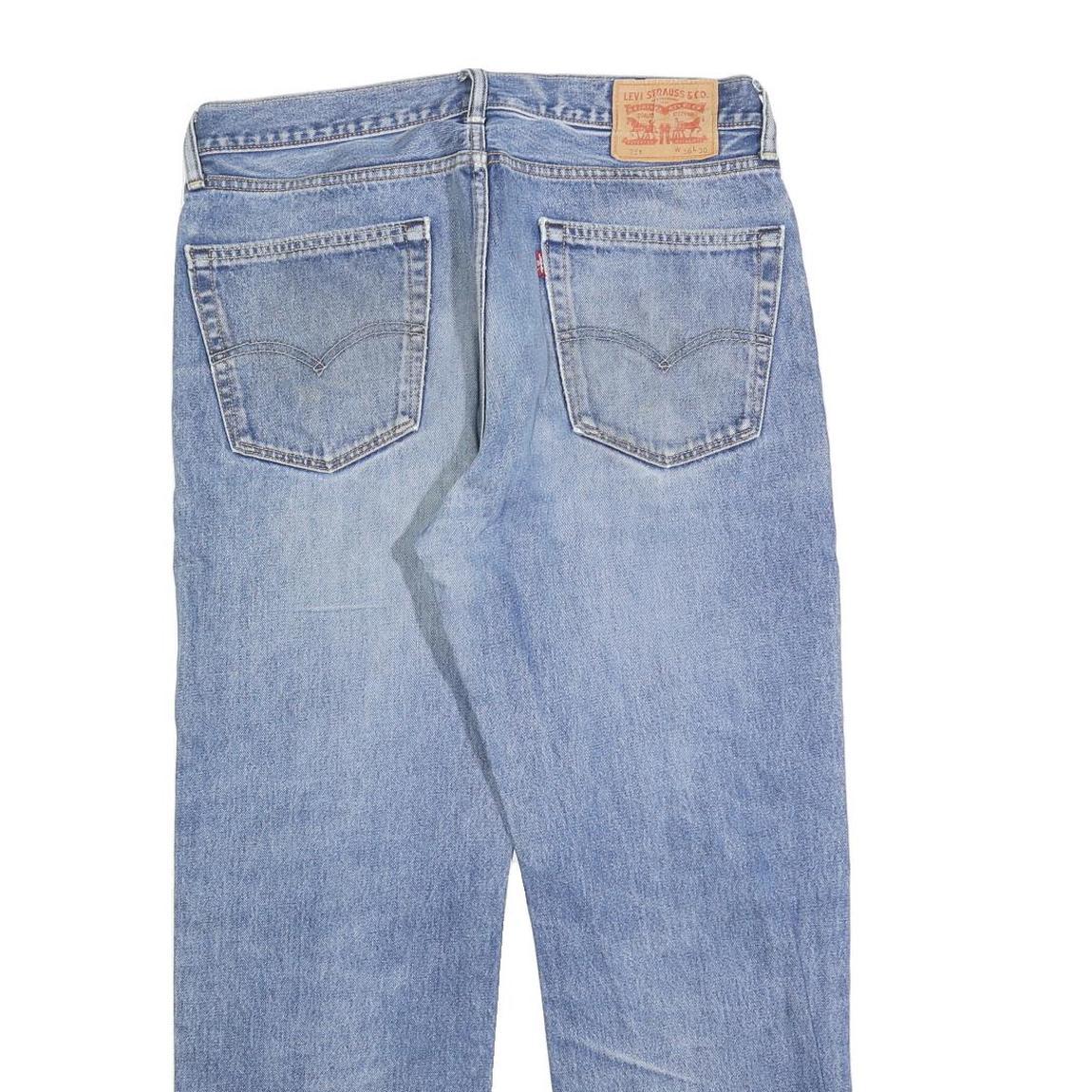 LEVI'S 751 Mens Jeans Blue Regular Straight Denim Medium W36 L30 Classic Zip