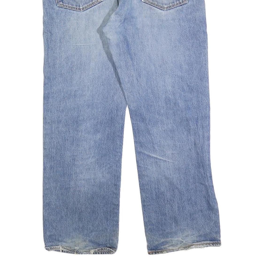 LEVI'S 751 Mens Jeans Blue Regular Straight Denim Medium W36 L30 Classic Zip