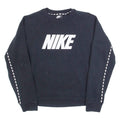 NIKE Womens Sweatshirt Black Crew Neck S