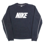 NIKE Womens Sweatshirt Black Crew Neck S
