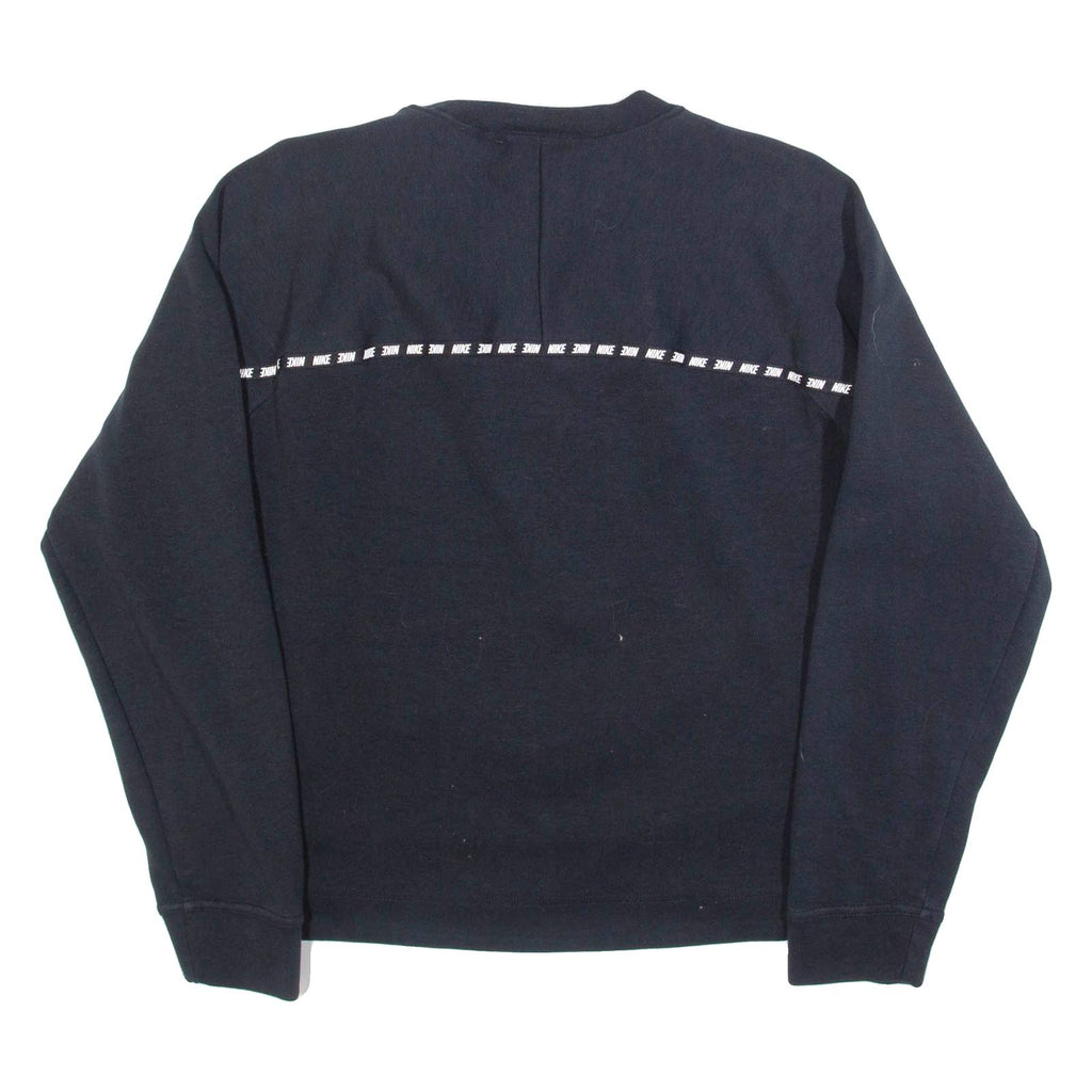 NIKE Womens Sweatshirt Black Crew Neck S