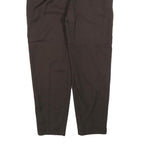 JEAN JACQUES BENSON Mens Wool Blend Black Relaxed Straight Trousers W34 L28