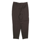 JEAN JACQUES BENSON Mens Wool Blend Black Relaxed Straight Trousers W34 L28