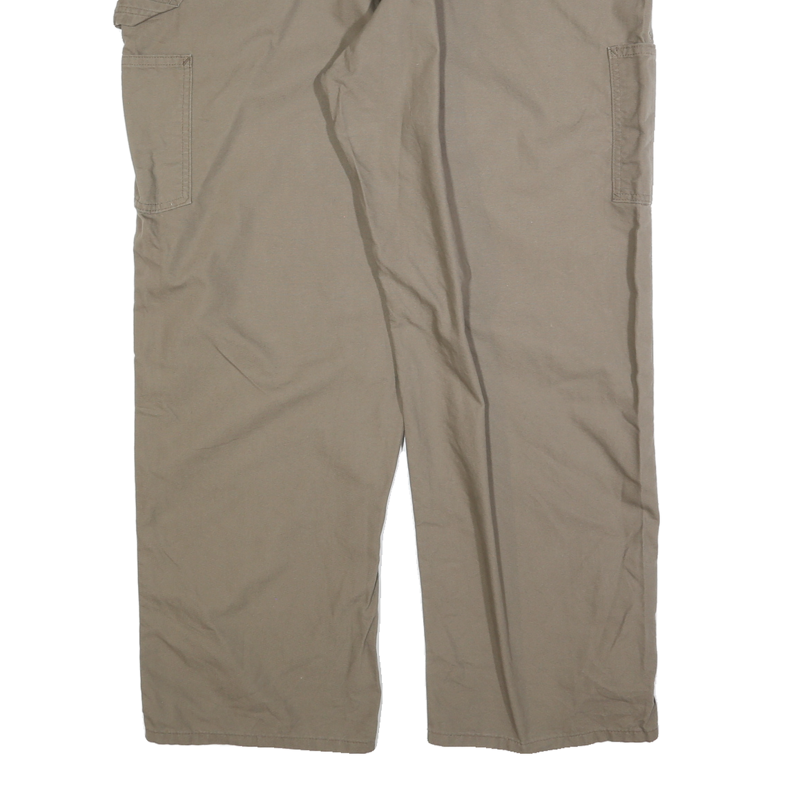 CARHARTT Mens Regular Fit Beige Cotton Blend Trousers W42 L30 Workwear Utility