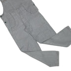 Womens Grey Cotton Blend Dungarees Slim Fit XS W34 L28 Workwear Casual