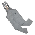 Womens Grey Cotton Blend Dungarees Slim Fit XS W34 L28 Workwear Casual