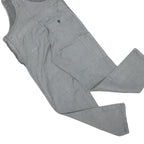 Womens Grey Cotton Blend Dungarees Slim Fit XS W34 L28 Workwear Casual