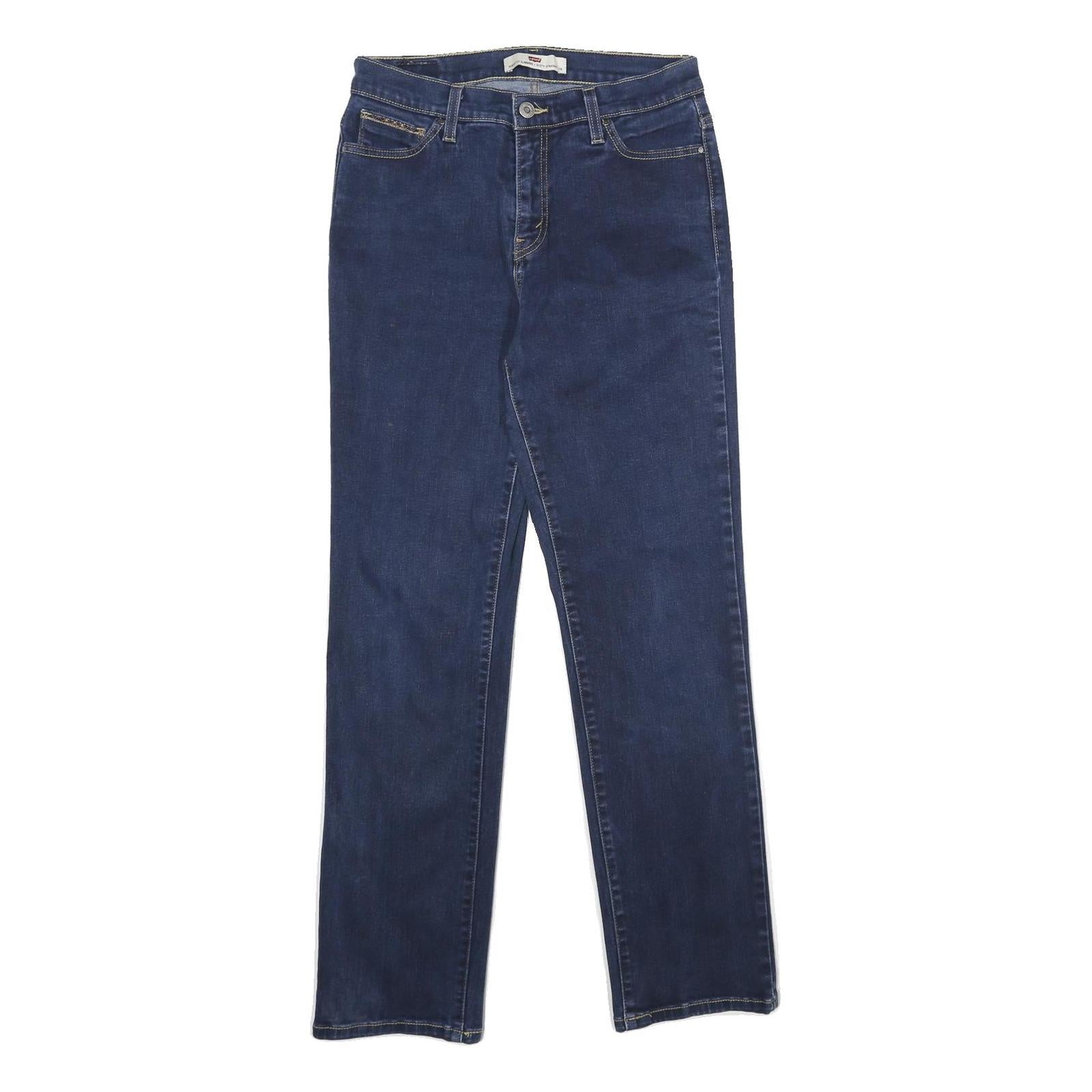 LEVI'S Perfectly Slimming 512 Straight Womens Jeans Blue Slim Straight Denim W30