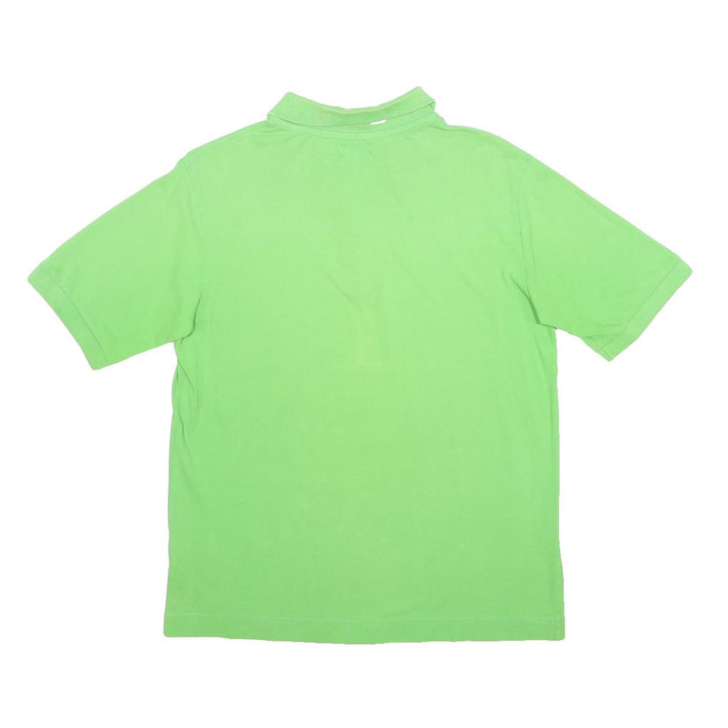 KAPPA Mens Green Short Sleeve Plain M Cotton Polo Shirt Casual Summer Wear