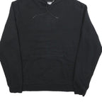 PUMA Mens Black Hoodie M Cotton Blend Pullover Classic Logo Design