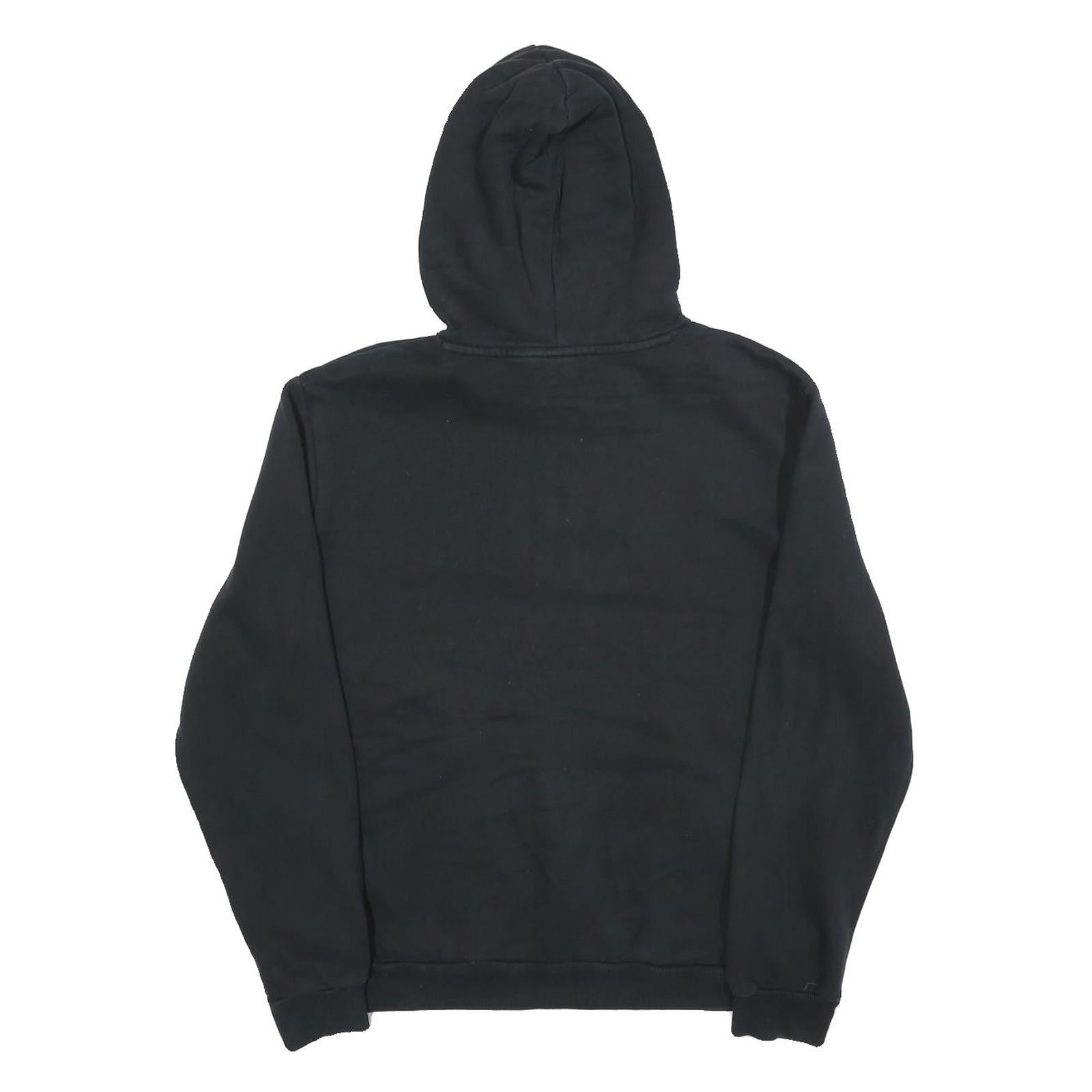 PUMA Mens Black Hoodie M Cotton Blend Pullover Classic Logo Design