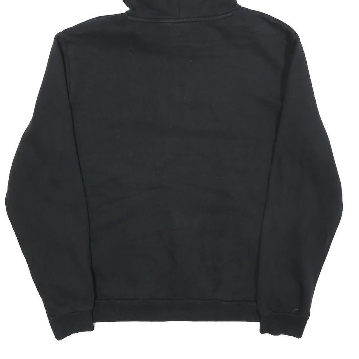 PUMA Mens Black Hoodie M Cotton Blend Pullover Classic Logo Design