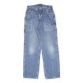 CARHARTT Womens Relaxed Denim Jeans Light Blue W26 L28 Utility Workwear Zip