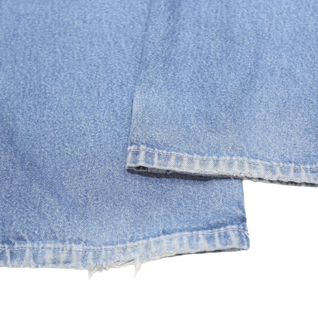 CARHARTT Womens Relaxed Denim Jeans Light Blue W26 L28 Utility Workwear Zip