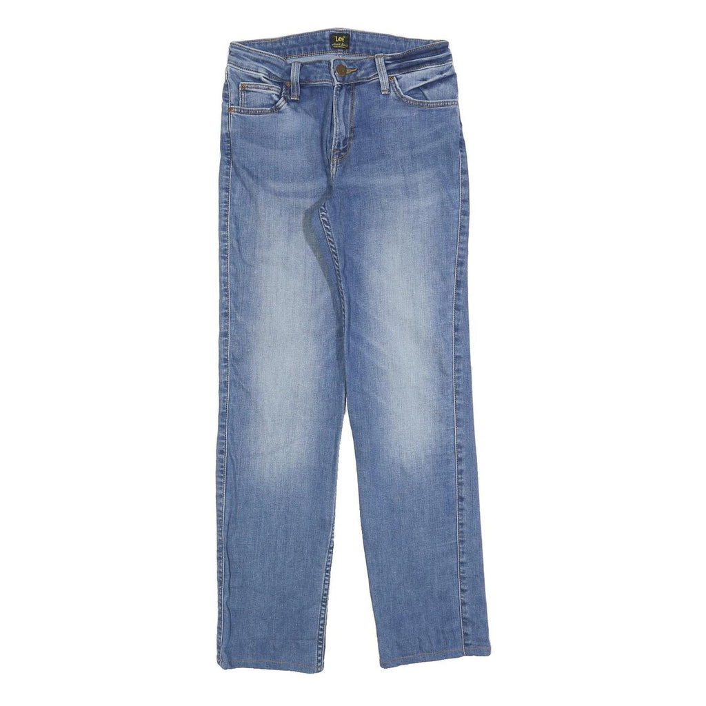 LEE Mens Regular Fit Blue Denim Jeans W28 L29 Zip Closure Comfortable Classic