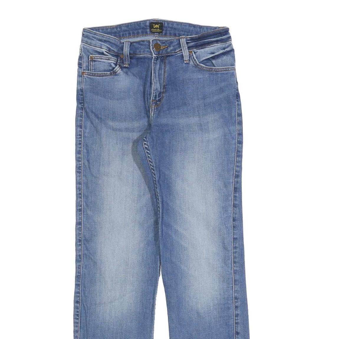 LEE Mens Regular Fit Blue Denim Jeans W28 L29 Zip Closure Comfortable Classic