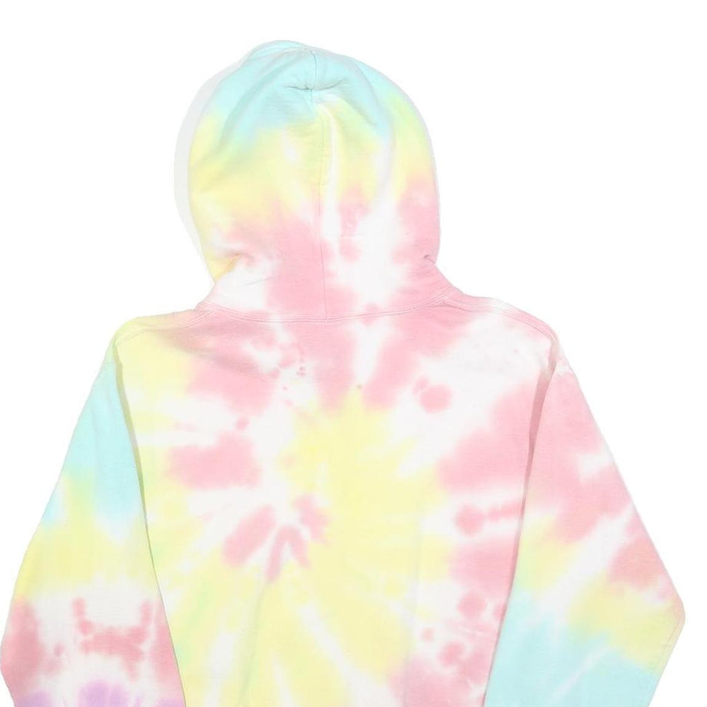 JAC VANEK Womens Pastel Tie Dye Hoodie S Cotton Blend Cute Cactus Print
