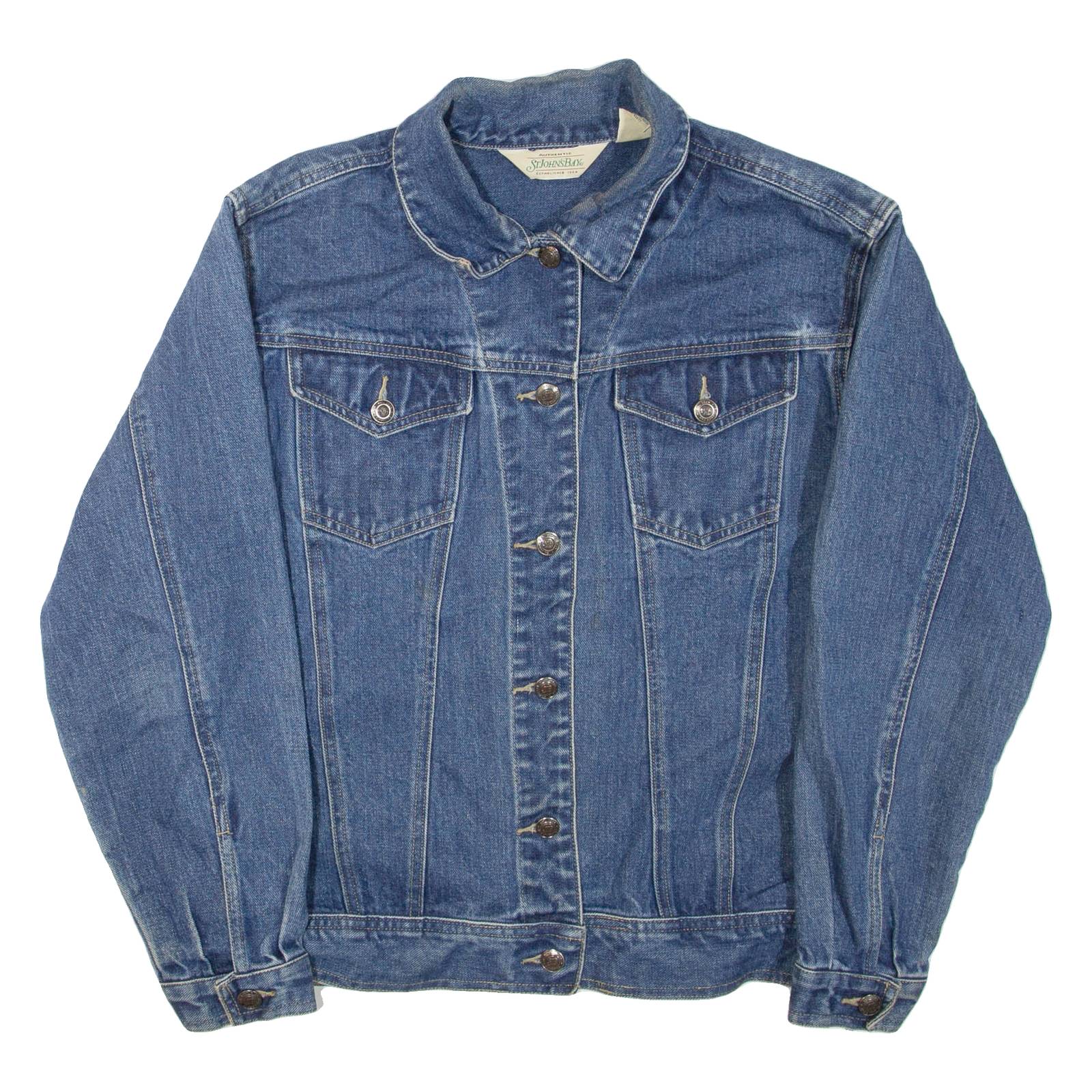 ST JOHN'S BAY Mens Denim Jacket Blue M