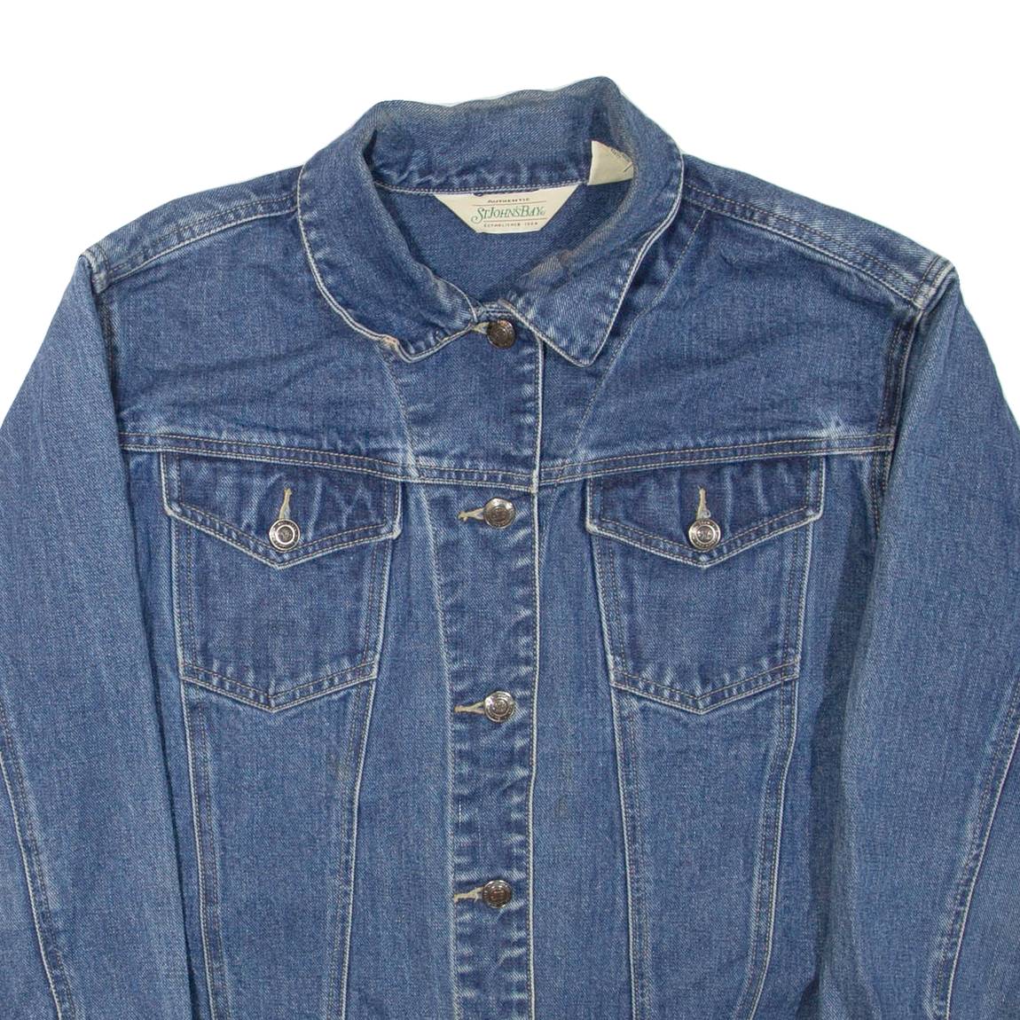 ST JOHN'S BAY Mens Denim Jacket Blue M