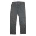 LEVI'S Mens Cotton Blend Black Slim Straight Trousers W29 L30 Stylish Zip
