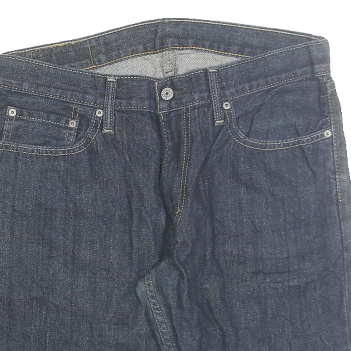 LEVI'S Mens Denim Blue Cut-Off Shorts M W33 514 Style Twin Pocket