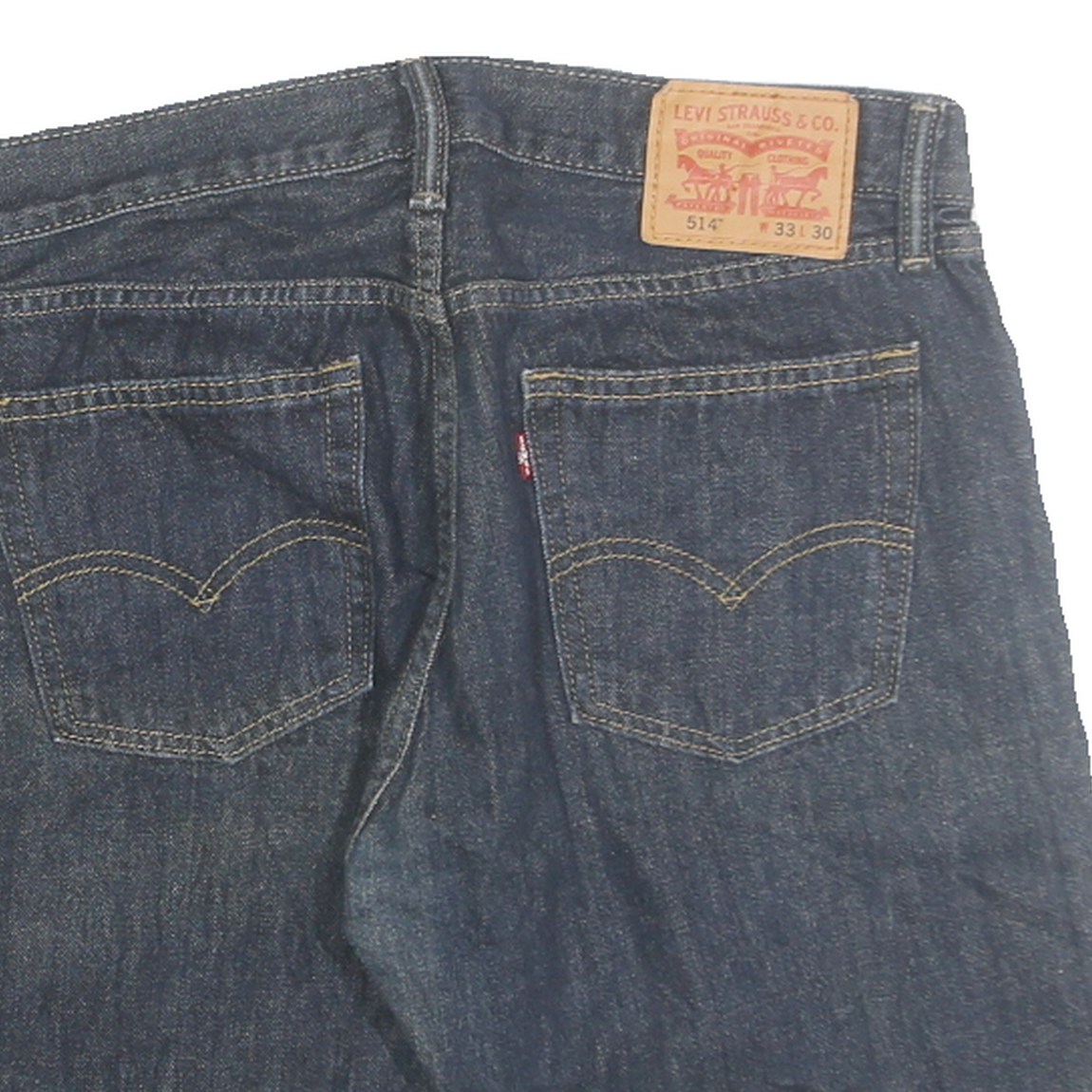 LEVI'S Mens Denim Blue Cut-Off Shorts M W33 514 Style Twin Pocket