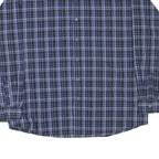 WRANGLER Mens Blue Black Check Shirt XL Button Down Casual Cotton Blend