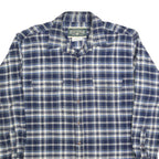 FIELD & STREAM Mens Blue & White Plaid Shirt XL Cotton Blend Casual Button Down