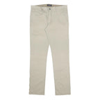 ZARA MAN Mens Cotton Blend Beige Slim Straight Trousers W32 L33 Casual Workwear
