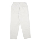 RIDERS Womens Classic White Cotton Trousers W28 L28 Zip Closure Relaxed Fit