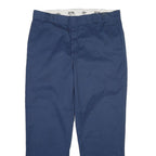 DICKIES Mens Cotton Navy Classic Regular Trousers W40 L32 Workwear Button