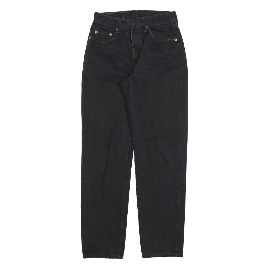 LEVI'S 882 02 Mens Black Regular Straight Denim Medium W29 L32 Zip Jeans