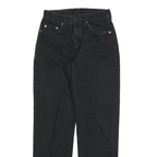 LEVI'S 882 02 Mens Black Regular Straight Denim Medium W29 L32 Zip Jeans