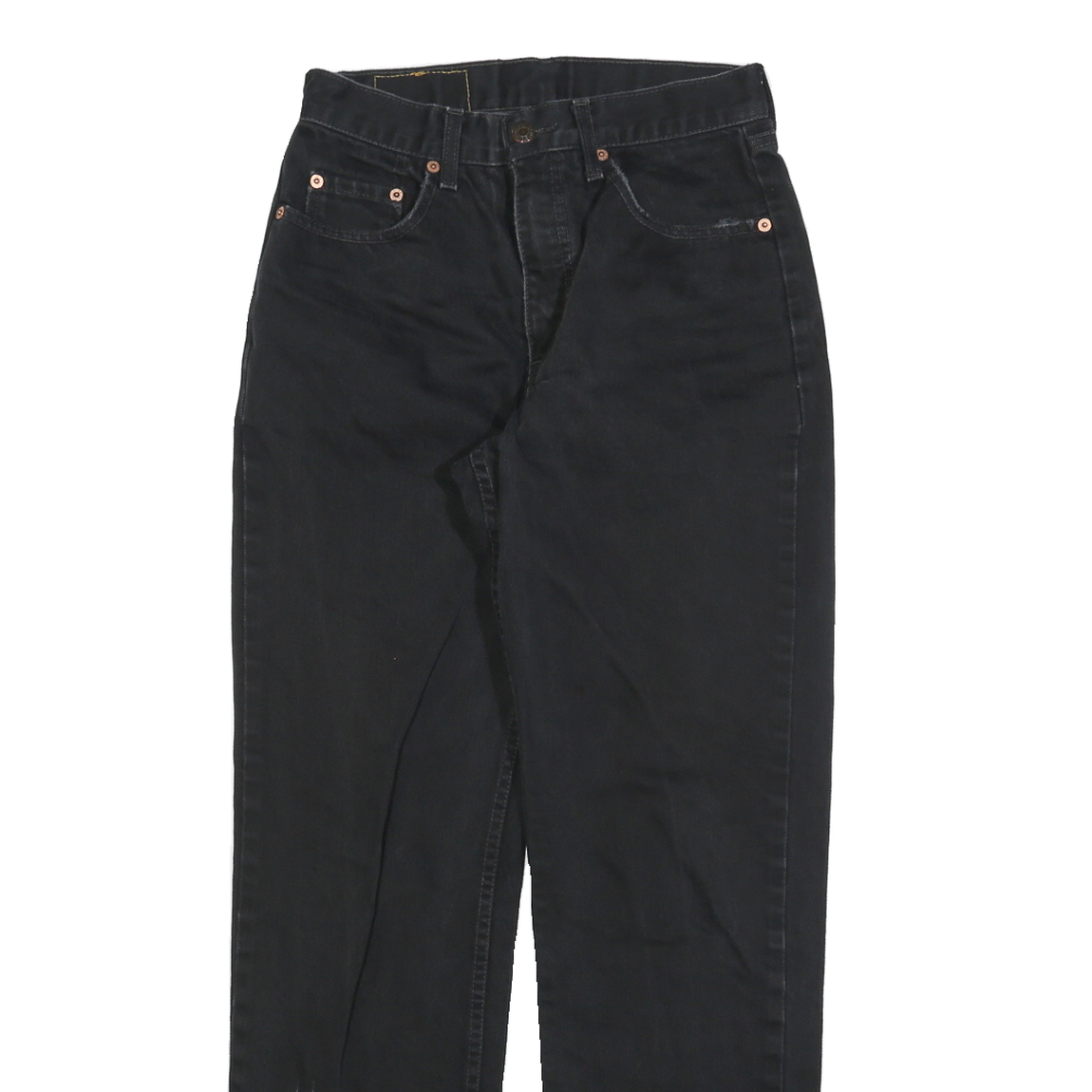 LEVI'S 882 02 Mens Black Regular Straight Denim Medium W29 L32 Zip Jeans