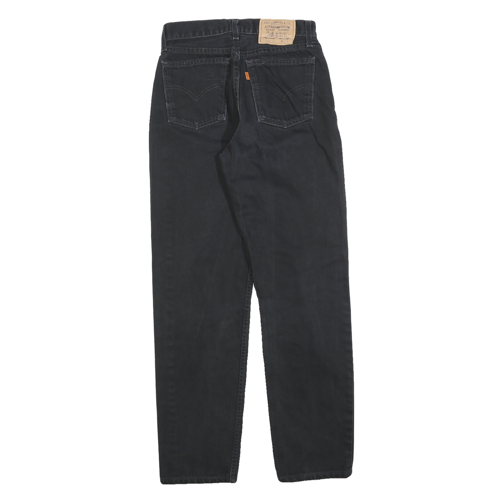 LEVI'S 882 02 Mens Black Regular Straight Denim Medium W29 L32 Zip Jeans