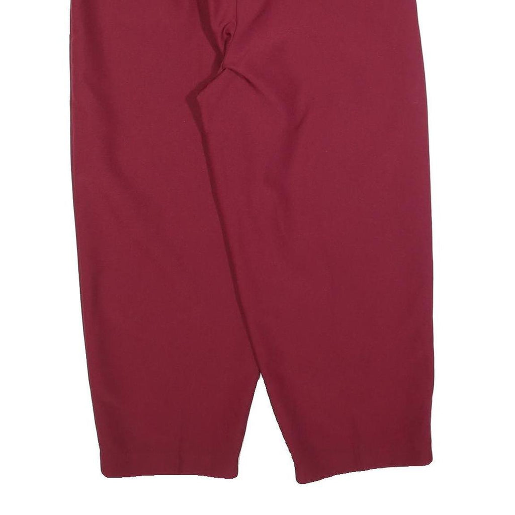 BLAIR Womens Relaxed Red Polyester Trousers W30 L24 Comfortable Casual